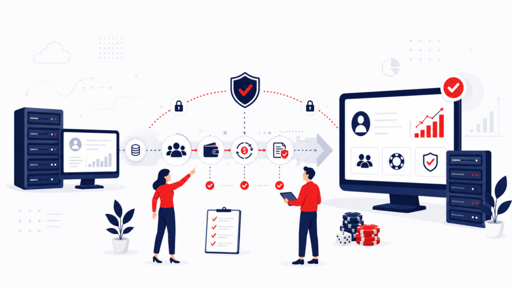 Secure implementation and migration to a new iGaming platform